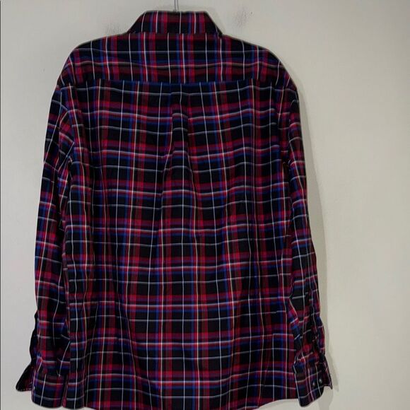 Jos. A. Bank Red and Blue Casual Button Down Shirt - Picture 6 of 10